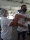 Participantes da Apabb SE tomam vacina contra covid-19